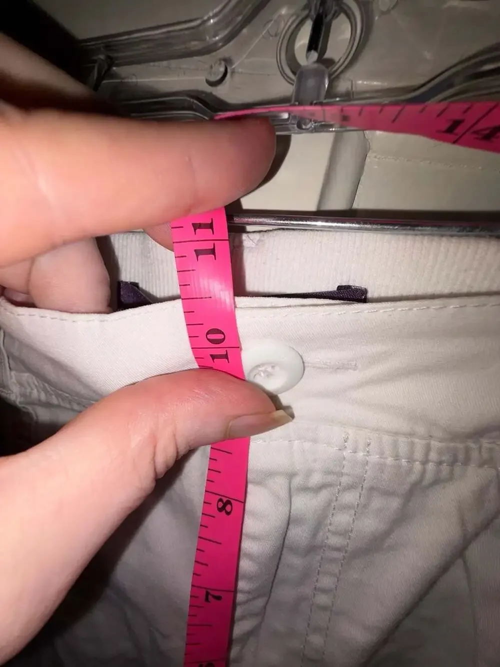 Gloria Vanderbilt Women's White Cotton Spandex Bermuda Shorts Size 10